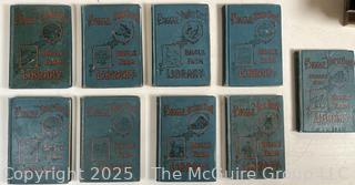 Nine (9) 1900's Antique Agriculture Books "Biggle Farm Library" Horses, Orchard, Poultry
