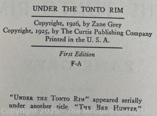 Two (2) Zane Gray Western Novels HB
