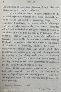 1890 Imperial Germany: a critical study of fact and character 1890 by Sidney Whitman [Leather Bound]