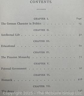 1890 Imperial Germany: a critical study of fact and character 1890 by Sidney Whitman [Leather Bound]