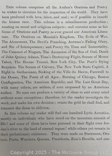1883 ROSEWELL RICE'S ORATIONS AND POEMS HARDCOVER BOOK BY ROSWELL RICE