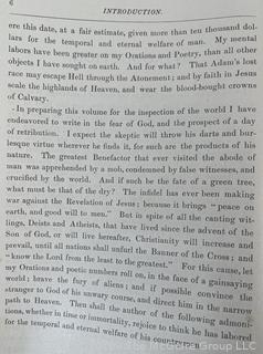 1883 ROSEWELL RICE'S ORATIONS AND POEMS HARDCOVER BOOK BY ROSWELL RICE