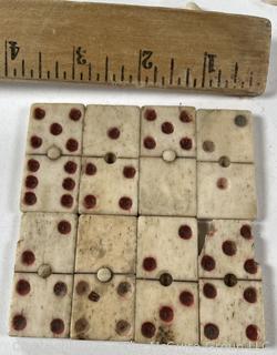Examples of antique dominoes