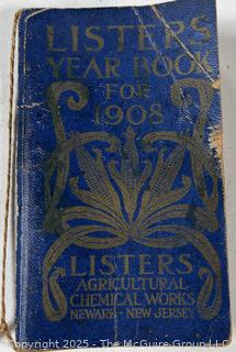 1908 Listers Chemical Works Agricultural Fertilizer Yearbook