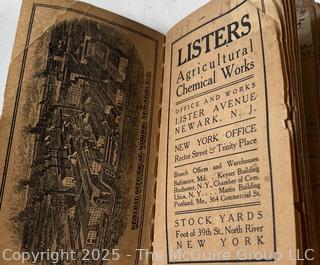 1908 Listers Chemical Works Agricultural Fertilizer Yearbook