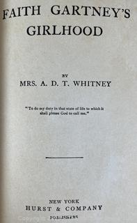 Six (6) HB Books Including 1925 NY Legislative Manual, First Edition of Faith Gartney's Girlhood by D.T. Whitney and Day of Battle by Van de Waer