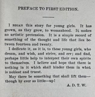 Six (6) HB Books Including 1925 NY Legislative Manual, First Edition of Faith Gartney's Girlhood by D.T. Whitney and Day of Battle by Van de Waer