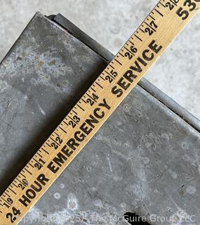 FAMILY  Town of Jackson NY 17 x 18 x 26 Galvanized Election Box and Duplicate Records Circa 1910-20.  See All the Photos in the Gallery