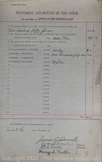 FAMILY  Town of Jackson NY 17 x 18 x 26 Galvanized Election Box and Duplicate Records Circa 1910-20.  See All the Photos in the Gallery