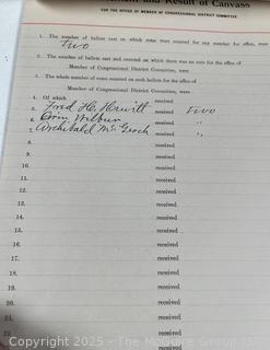 FAMILY  Town of Jackson NY 17 x 18 x 26 Galvanized Election Box and Duplicate Records Circa 1910-20.  See All the Photos in the Gallery