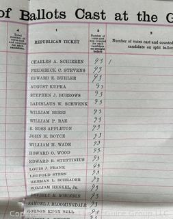 FAMILY  Town of Jackson NY 17 x 18 x 26 Galvanized Election Box and Duplicate Records Circa 1910-20.  See All the Photos in the Gallery