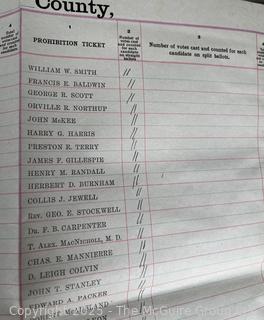FAMILY  Town of Jackson NY 17 x 18 x 26 Galvanized Election Box and Duplicate Records Circa 1910-20.  See All the Photos in the Gallery