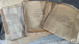 FAMILY  Town of Jackson NY 17 x 18 x 26 Galvanized Election Box and Duplicate Records Circa 1910-20.  See All the Photos in the Gallery