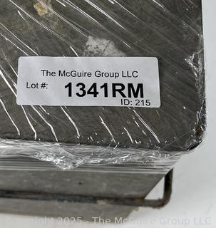 Vintage galvanized steel insulated milk delivery box