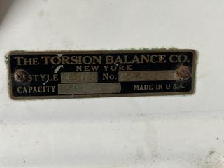 Antique Cast Iron Milk House Dairy Cream Porcelain Balance Scale White