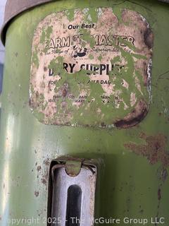 Antique Gravity Cream Separator Dairy Farm Green