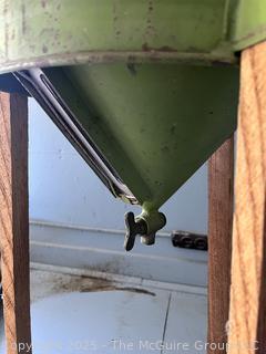 Antique Gravity Cream Separator Dairy Farm Green