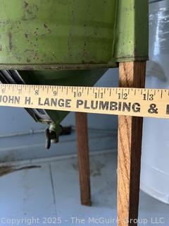 Antique Gravity Cream Separator Dairy Farm Green