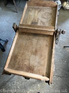 Antique Butter Working Table Used to Drain Excess Water From Raw Butter