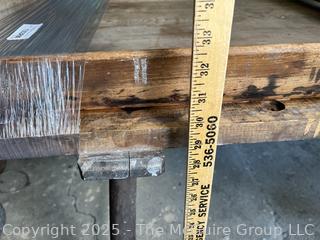 Antique Butter Working Table Used to Drain Excess Water From Raw Butter