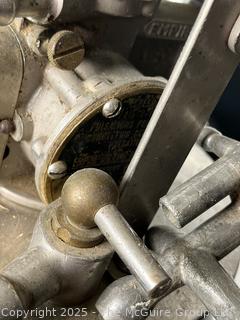 Vintage Milking Equipment Including a Stainless Steel Milk Can and Components of an EMPIRE Milking Machine. 