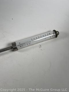 44" Taylor Instrument Brand Glass Industrial Liquid Thermometer 