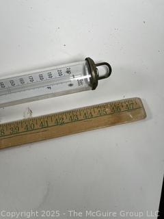 44" Taylor Instrument Brand Glass Industrial Liquid Thermometer 