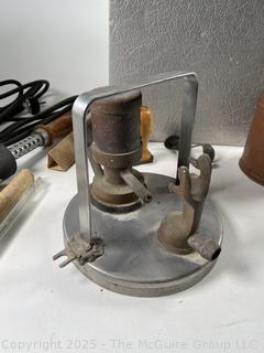 Eclectic Grouping Including Insulated Milk Box and Electric Branding Tool. 