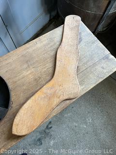 Sad Irons, Stool and Wood Ironing Boards
