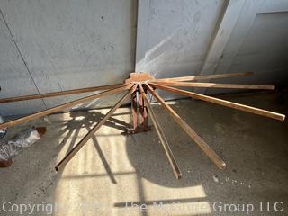 Antique "Beauty" Clothes Drying Rack Vintage Wall Mount
