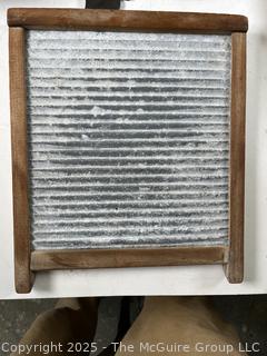Washboards, Framed Washing Machine Information, Bowl Etc
