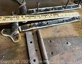 Grouping of Iron and Steel Door and Gate Hinges
