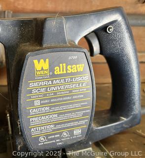 Grouping of Corded Tools Including Circular Saw, 3/8" Craftsman Drill,  1/2" Skil Drill, Thon Drill and WEN All Saw 