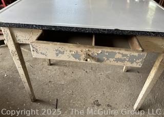 Enameled Top Kitchen Table
