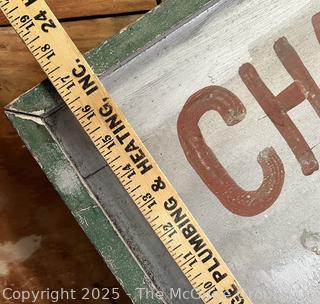 Hand Painted Vendor Sign. Measures 18 x 30"