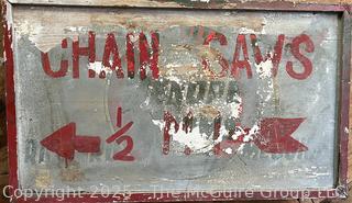 Hand Painted Vendor Sign. Measures 18 x 30"