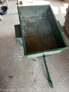 Two-wheel single axel yard trailer/cart for lawn tractor