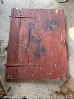Wooden Barn Door. Measures 48 x 63"