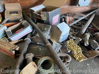 General Farm Hardware Supplies Including Trivet Repair Tool Used When Replacing  Cutting Knives on Sickle Bar Mowing Machines