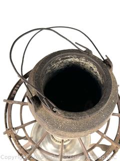 Paired Lead Melting Smelting Cast Iron Pot & Gas Burner Stand for Blacksmith or Plumber