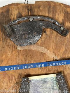 ???????? Blacksmith decoration: Oxen iron shoe display