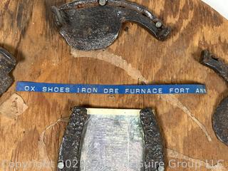 ???????? Blacksmith decoration: Oxen iron shoe display