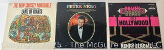 Three (3) 33.3 RPM Vinyl Records: Various Artists