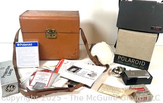 Polaroid 440 Automatic Land Camera with Case, Manuals, accessories 