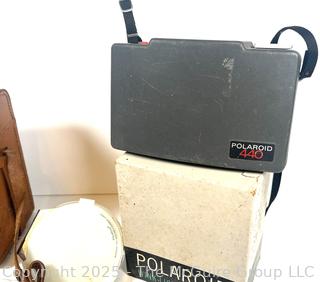 Polaroid 440 Automatic Land Camera with Case, Manuals, accessories 