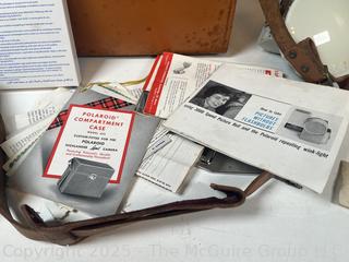 Polaroid 440 Automatic Land Camera with Case, Manuals, accessories 