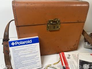 Polaroid 440 Automatic Land Camera with Case, Manuals, accessories 