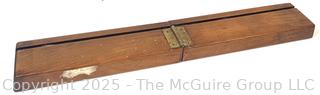 Hinged wood display stand