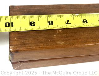 Hinged wood display stand