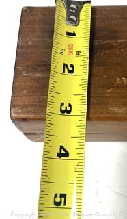Hinged wood display stand